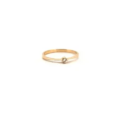 Solitaire Or Jaune Diamant