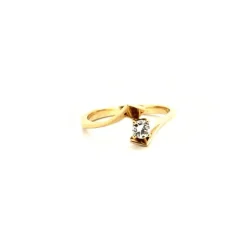 Solitaire or jaune Diamant