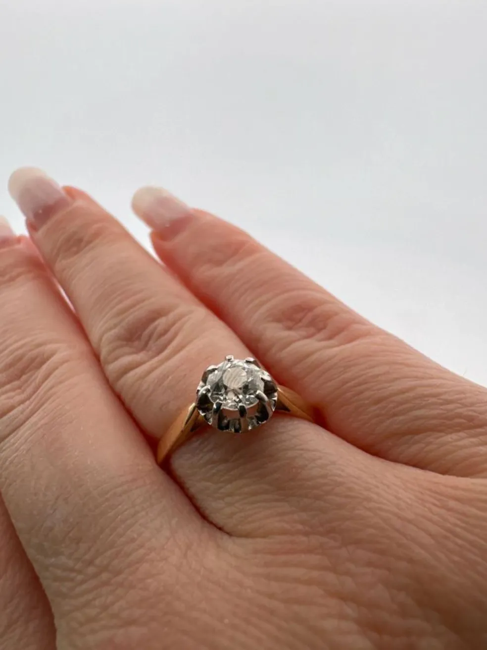 Solitaire Or Jaune Diamant