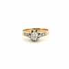 Solitaire Or Jaune 18k & Diamants