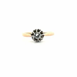 Solitaire Or Jaune 18k & Diamant
