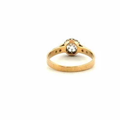 Solitaire Or Jaune 18k & Diamants
