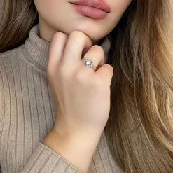 Solitaire Or Jaune 18k & Diamants