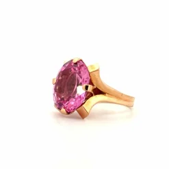 Solitaire Or Jaune 18k & Saphir