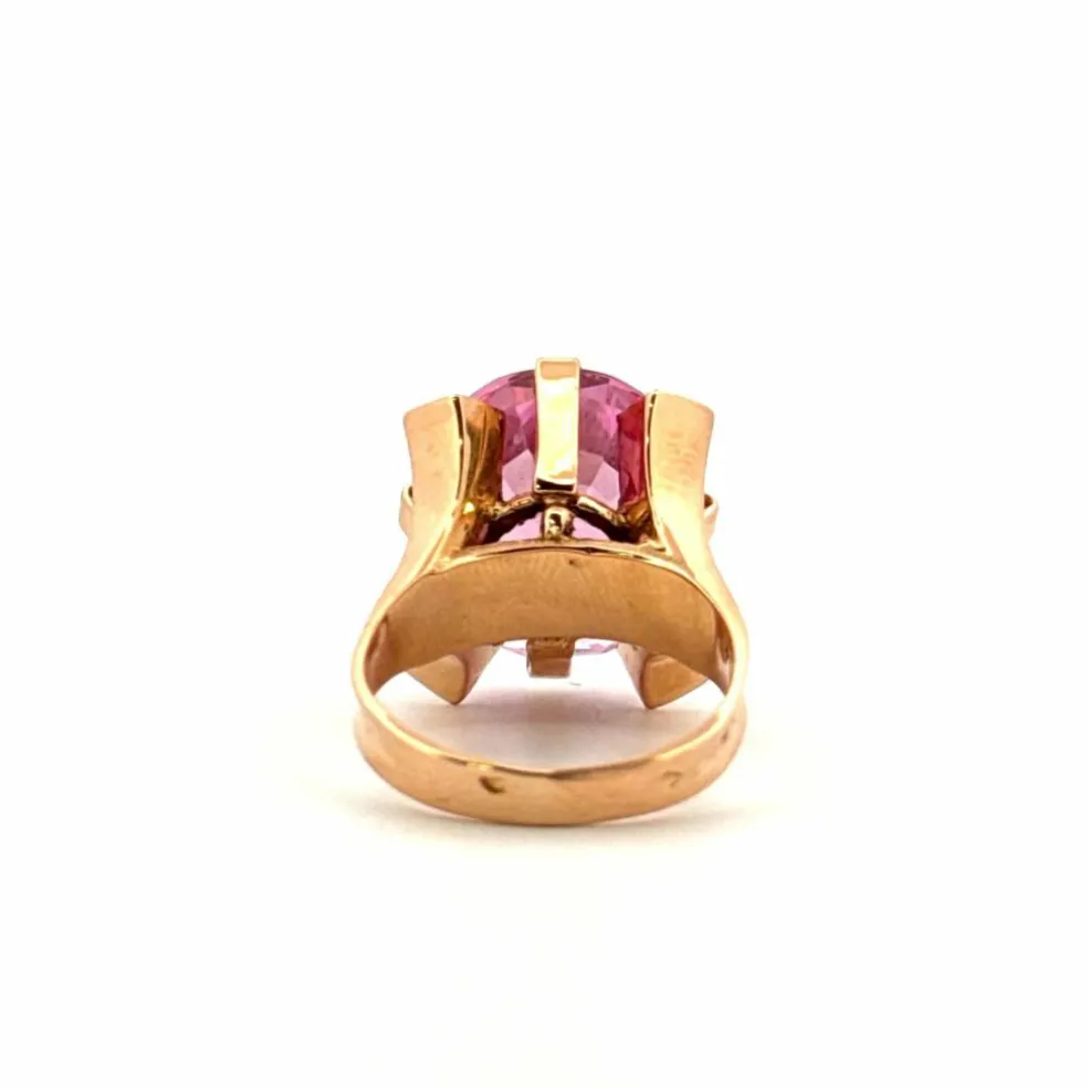 Solitaire Or Jaune 18k & Saphir