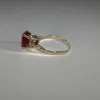 Solitaire or jaune Rubis