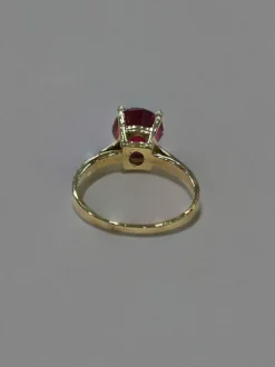 Solitaire or jaune Rubis