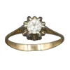 Solitaire or rose diamant