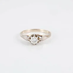 Solitaire platine diamant