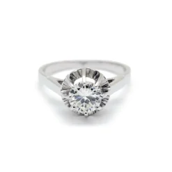 Solitaire platine diamant
