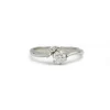 Solitaire platine et diamants