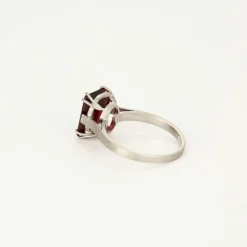 Solitaire platine rubellite
