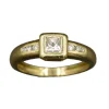 Solitaire Princesse or jaune
