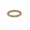 Solitaire rond en or serti d'un diamant taille brillant