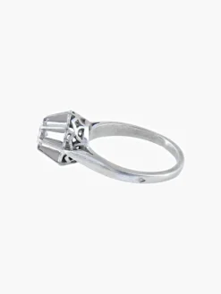Solitaire Rétro Or Blanc Diamant