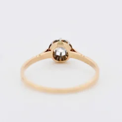 Solitaire Vintage Or Platine et Diamants