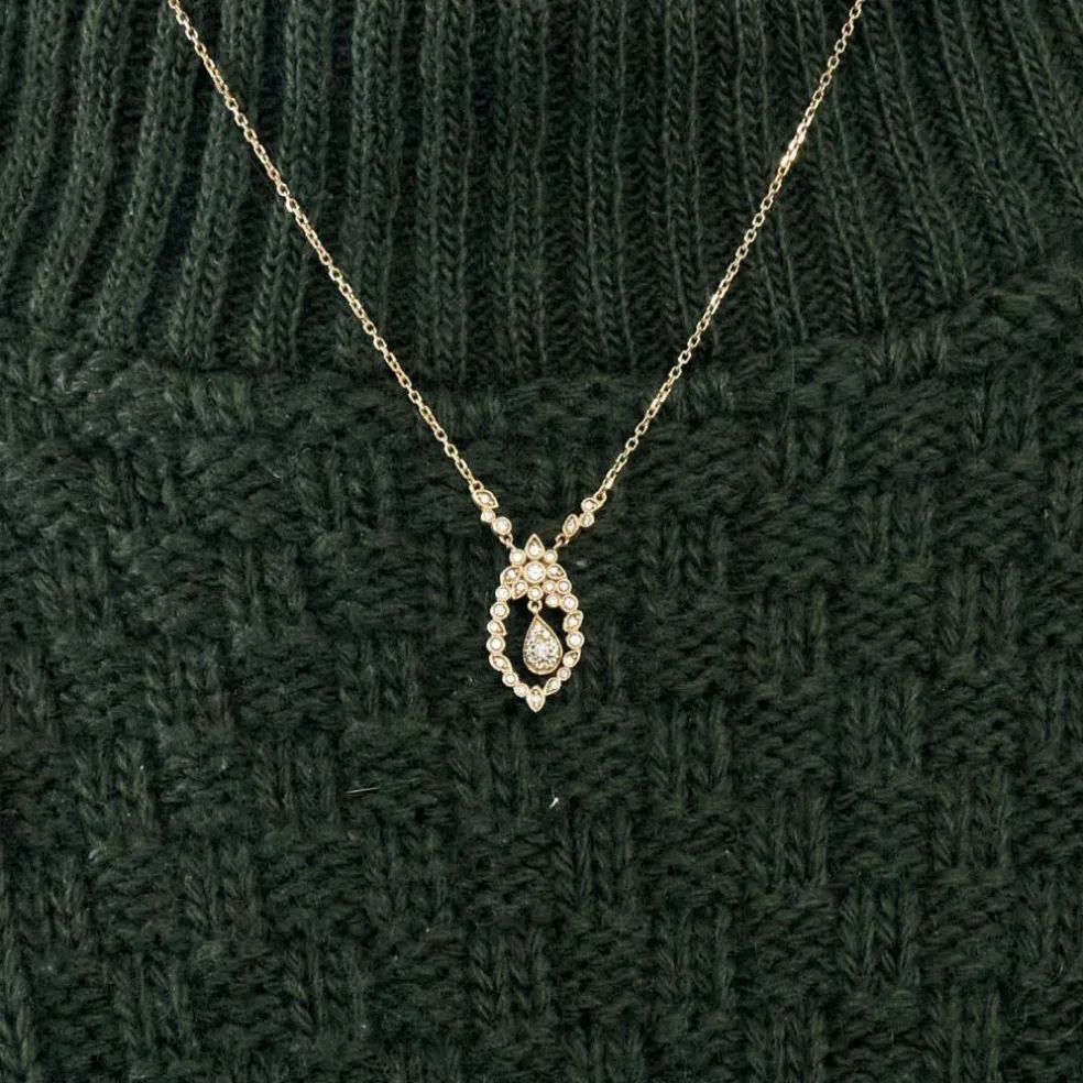 STONE - Jackie - Collier en or rose et diamants
