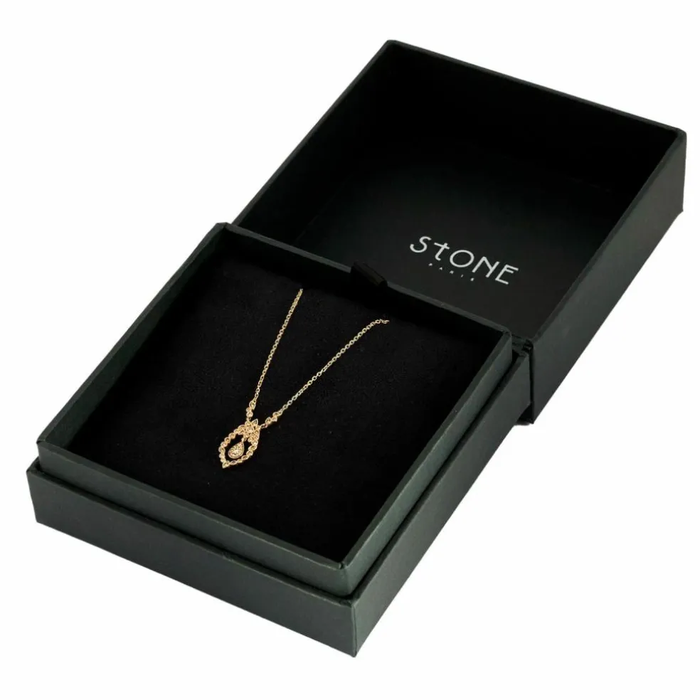 STONE - Jackie - Collier en or rose et diamants