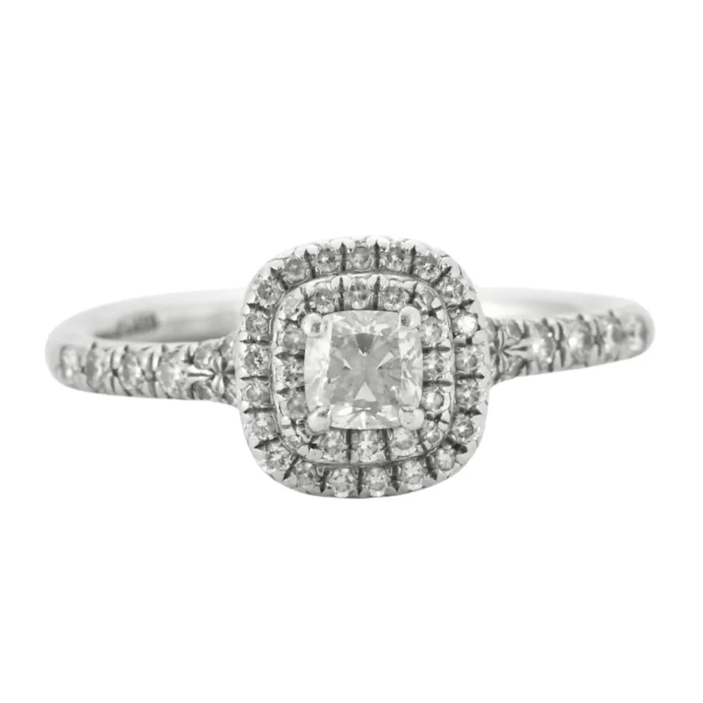 TIFFANY - Bague "Soleste" Platine et Diamants