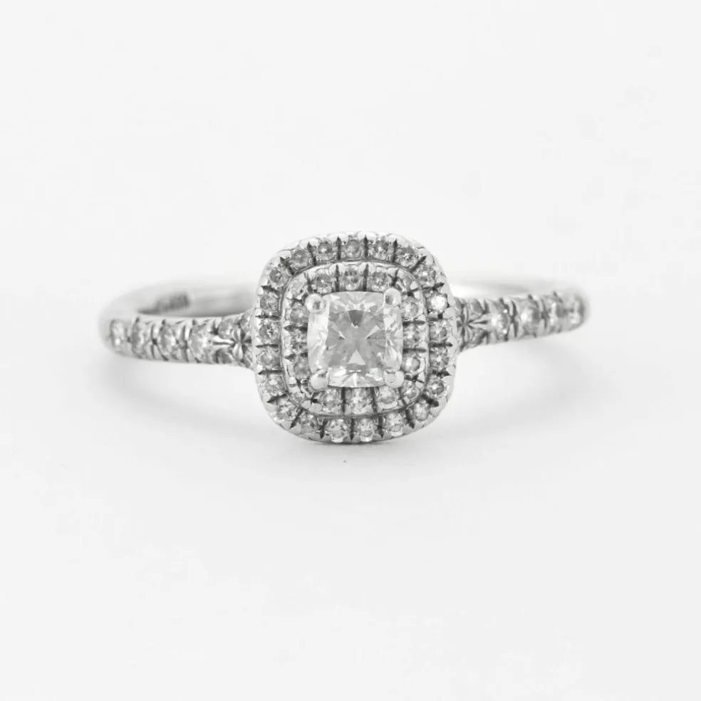 TIFFANY - Bague "Soleste" Platine et Diamants