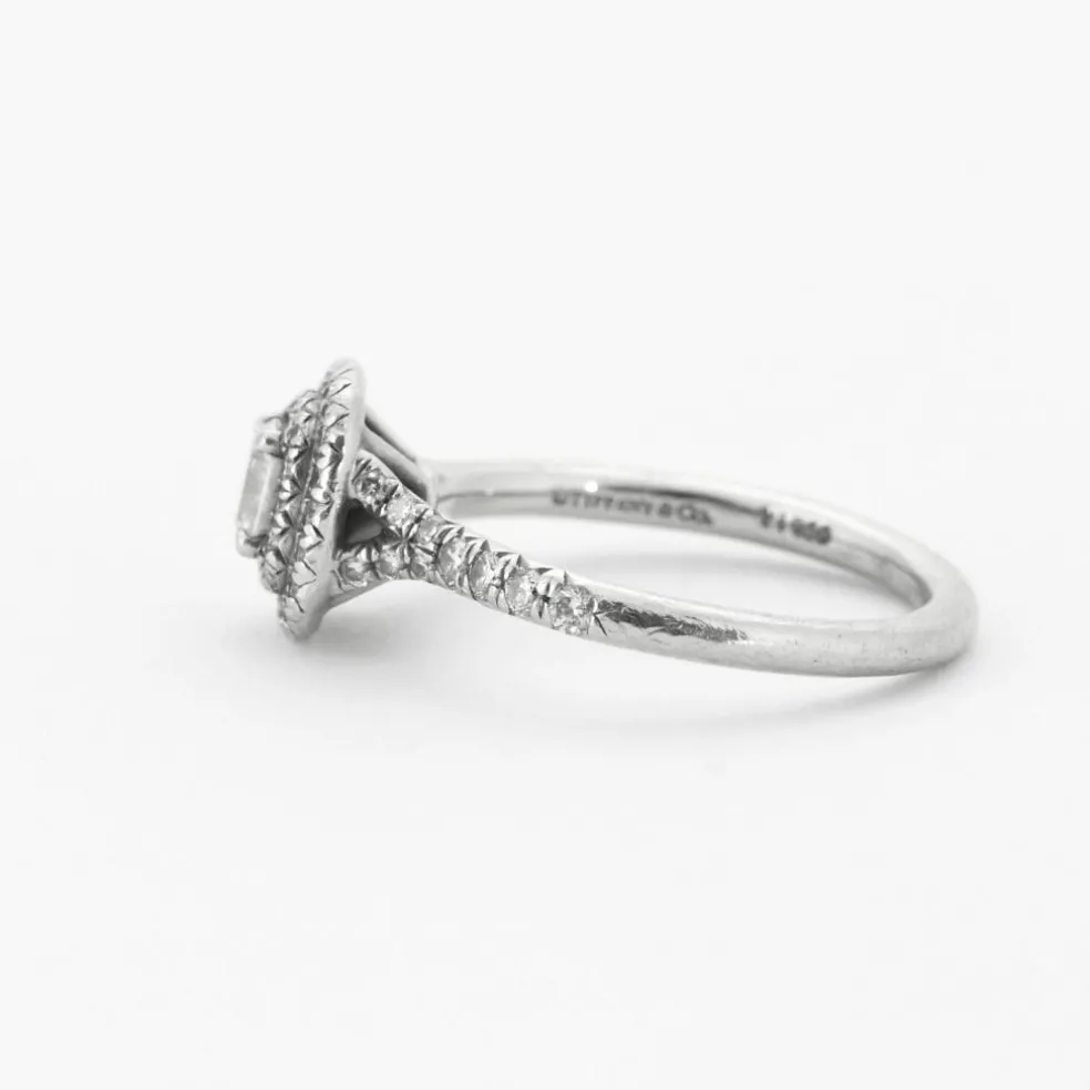 TIFFANY - Bague "Soleste" Platine et Diamants