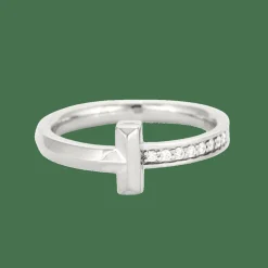 TIFFANY & CO - T1 - Bague en Or blanc et Diamants