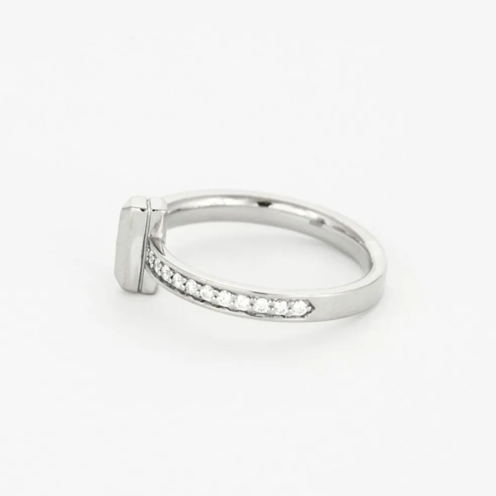 TIFFANY & CO - T1 - Bague en Or blanc et Diamants