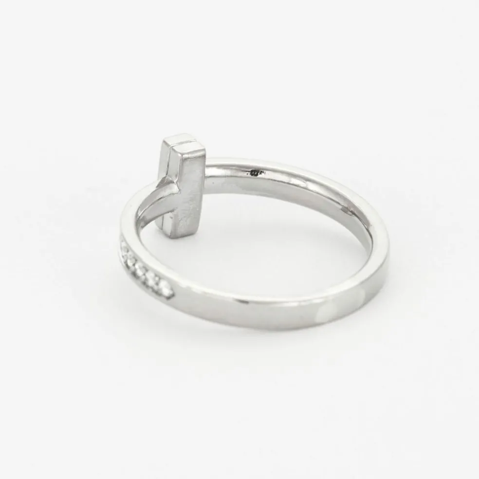 TIFFANY & CO - T1 - Bague en Or blanc et Diamants