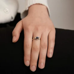Trilogie saphir et diamants