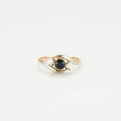 Trilogie saphir et diamants
