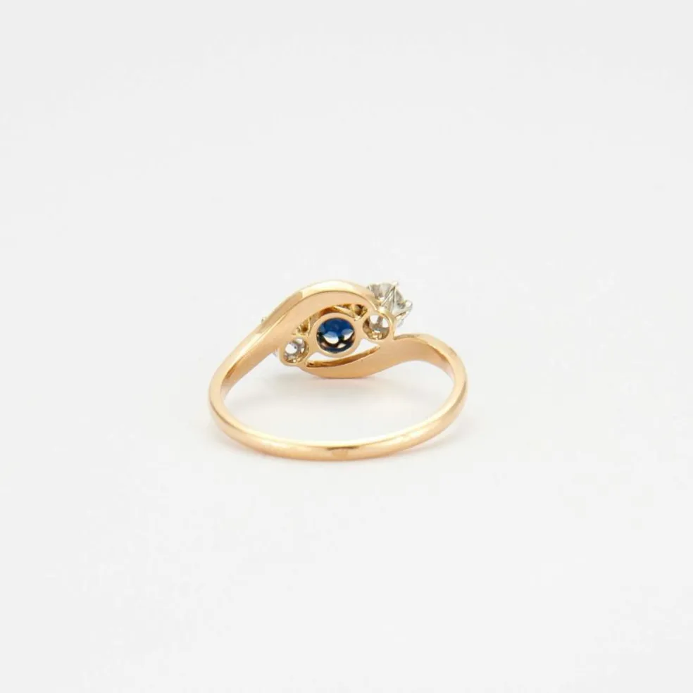 Trilogie saphir et diamants