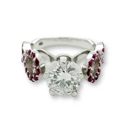 Trio d'Infinité - Bague interchangeable en diamants rubis et saphirs