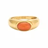 VAN CLEEF & ARPELS - Bague jonc Or jaune et Corail