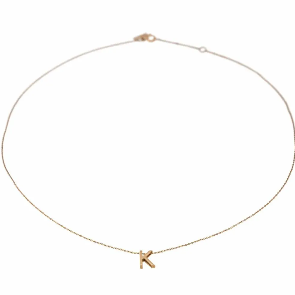 Vanrycke Collier Abécédaire Or rose