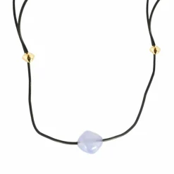 VHERNIER - Collier, calcédoine