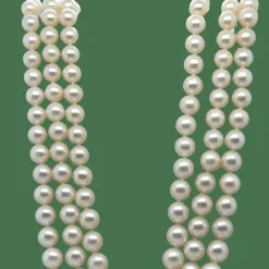 Vintage - Collier de perles de culture - fermoir or blanc