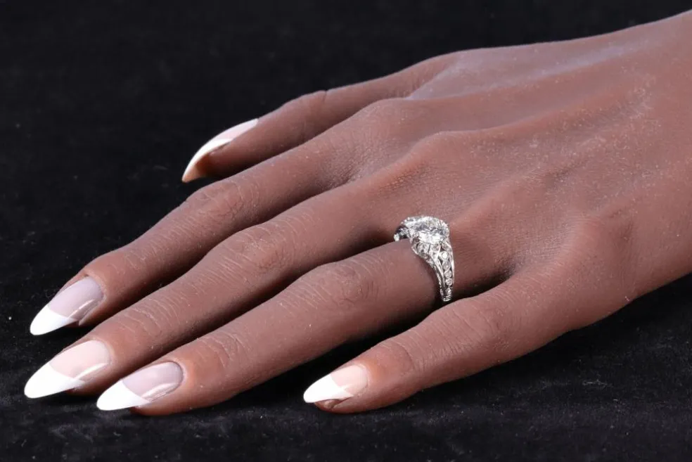 Vintage Art Déco 1910 Edwardian Diamond Ring