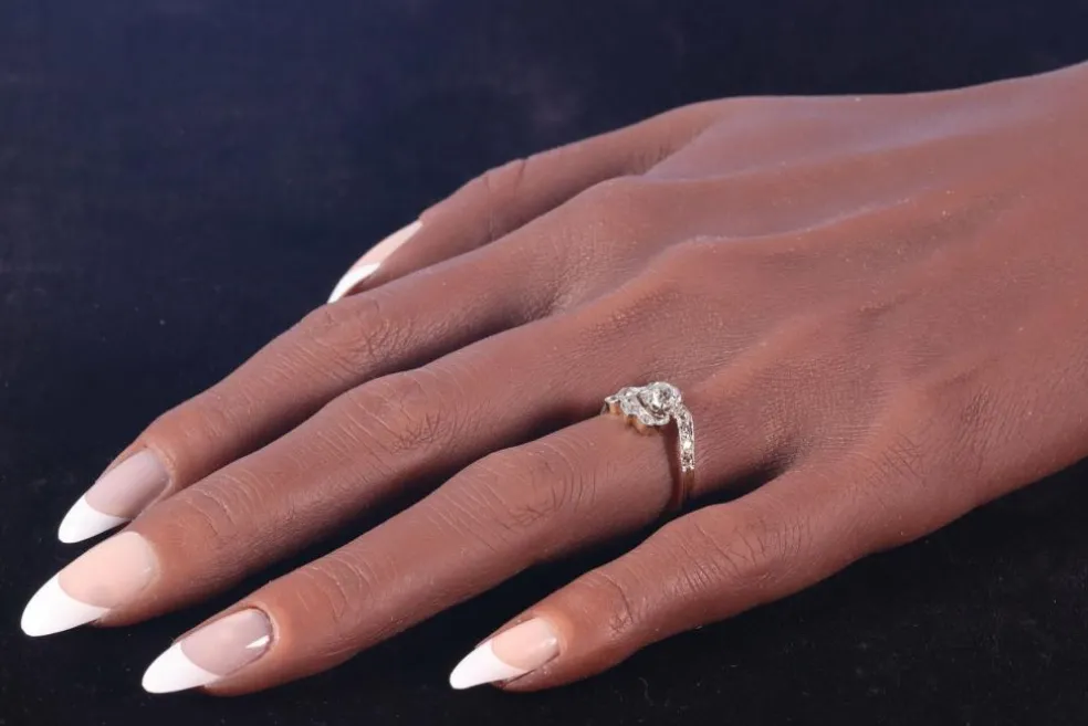 Vintage, Bague diamant