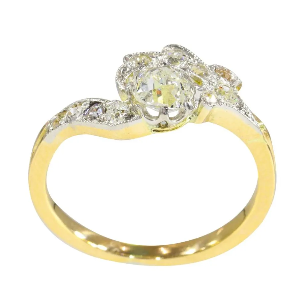 Vintage, Bague diamant