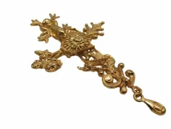 vintage rare broche CHRISTIAN LACROIX croix comedie francaise pendentif