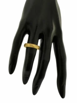 Wellendorff, bague cinétique en or jaune, émail et diamants