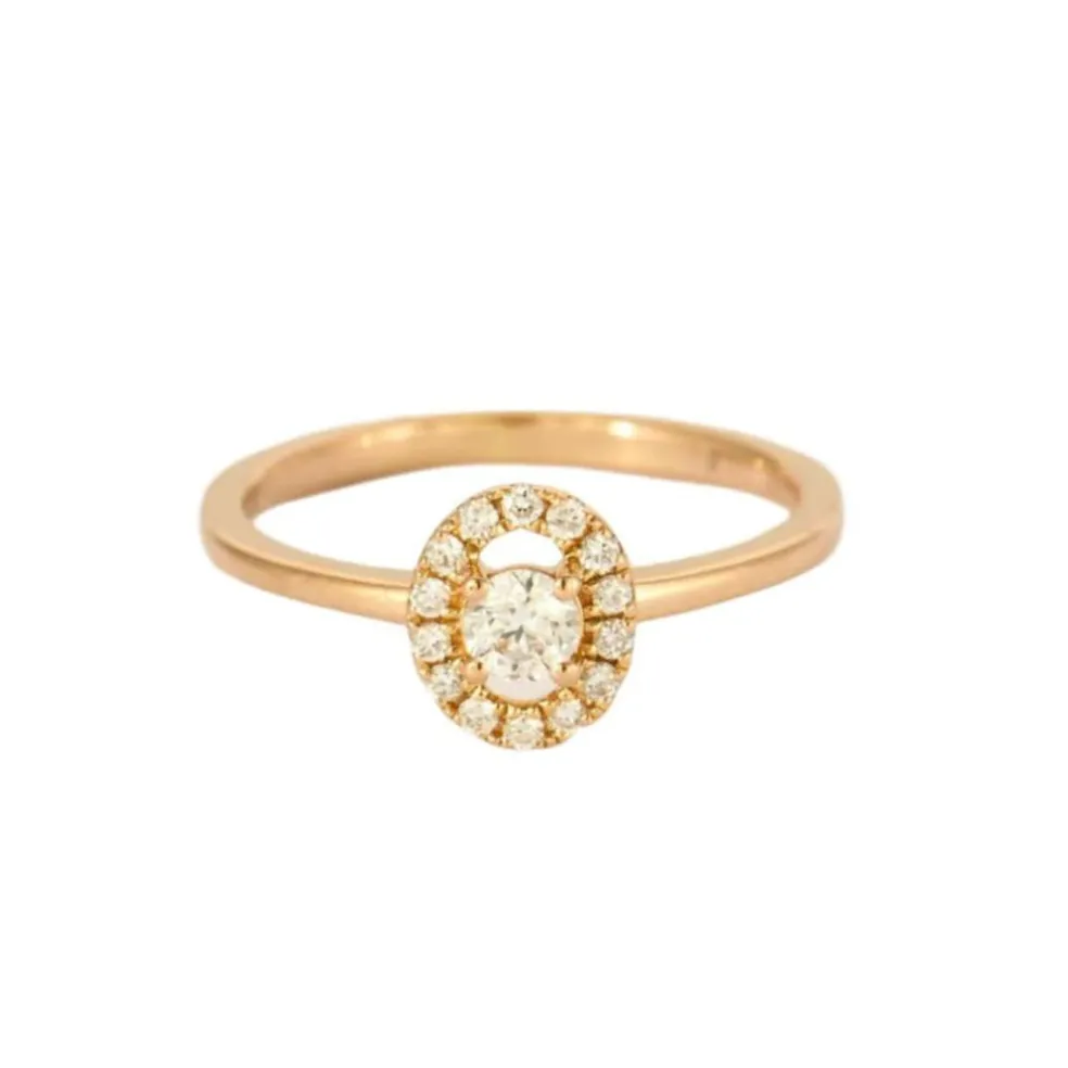 ZEINA - Bague Or rose et Diamants
