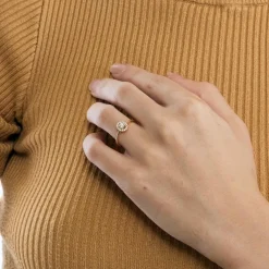 ZEINA - Bague Or rose et Diamants