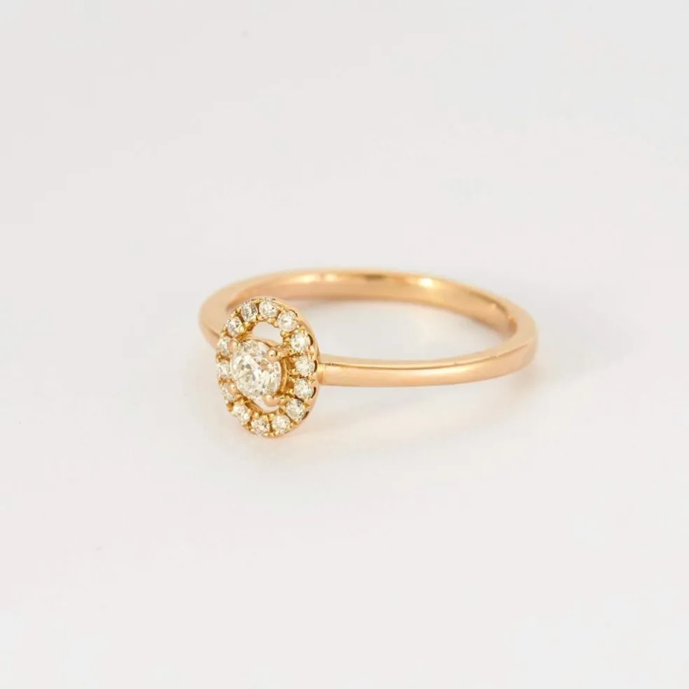 ZEINA - Bague Or rose et Diamants